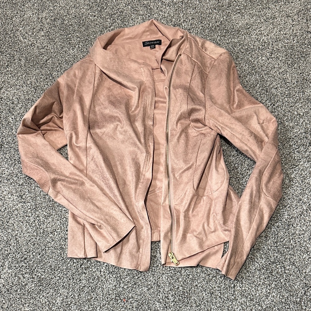 Shinestar Blush Leather Jacket